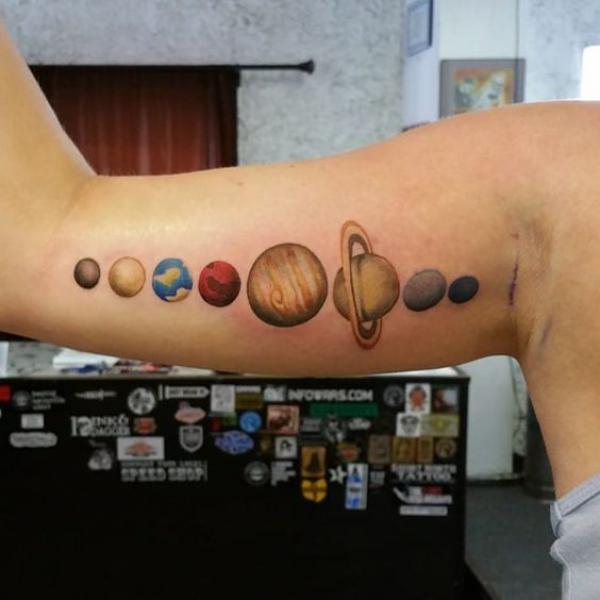 90 Solar System Tattoo Designs for your Celestial Love