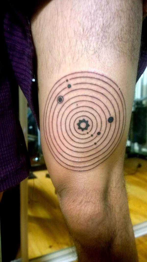 90 Solar System Tattoo Designs for your Celestial Love