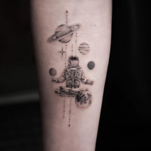 90 Solar System Tattoo Designs for your Celestial Love