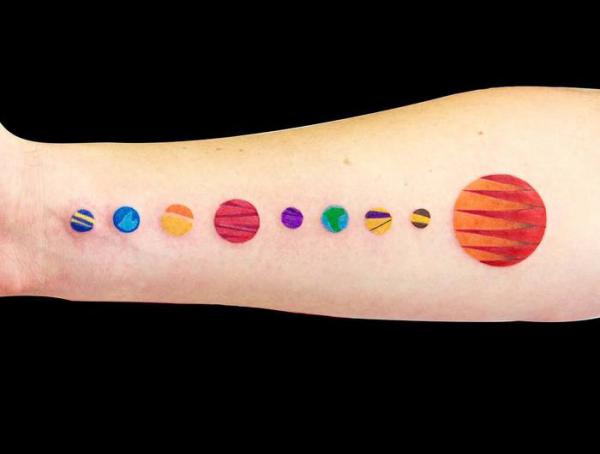 90 Solar System Tattoo Designs for your Celestial Love