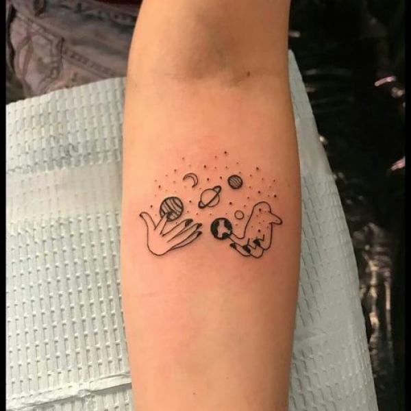 90 Solar System Tattoo Designs for your Celestial Love