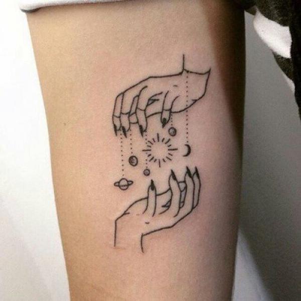 90 Solar System Tattoo Designs for your Celestial Love