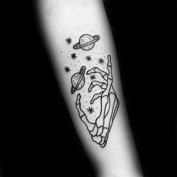 90 Solar System Tattoo Designs for your Celestial Love
