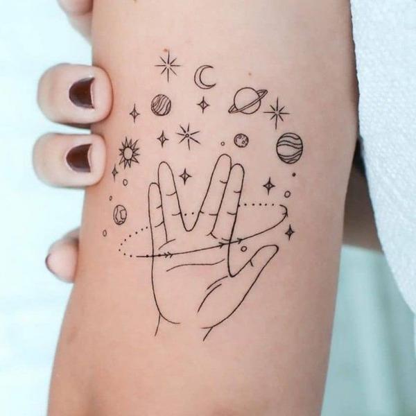 90 Solar System Tattoo Designs for your Celestial Love