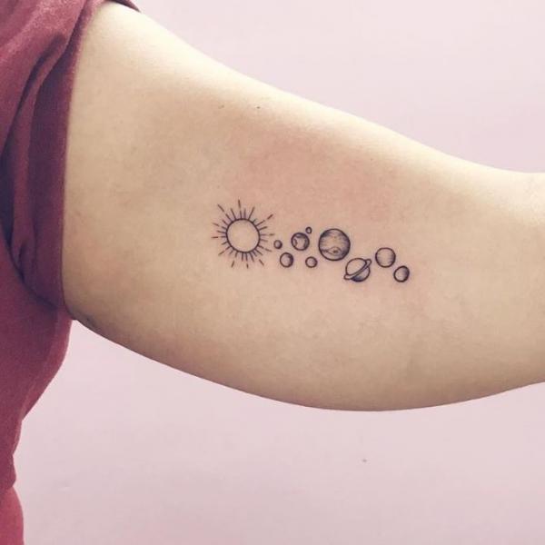 90 Solar System Tattoo Designs for your Celestial Love