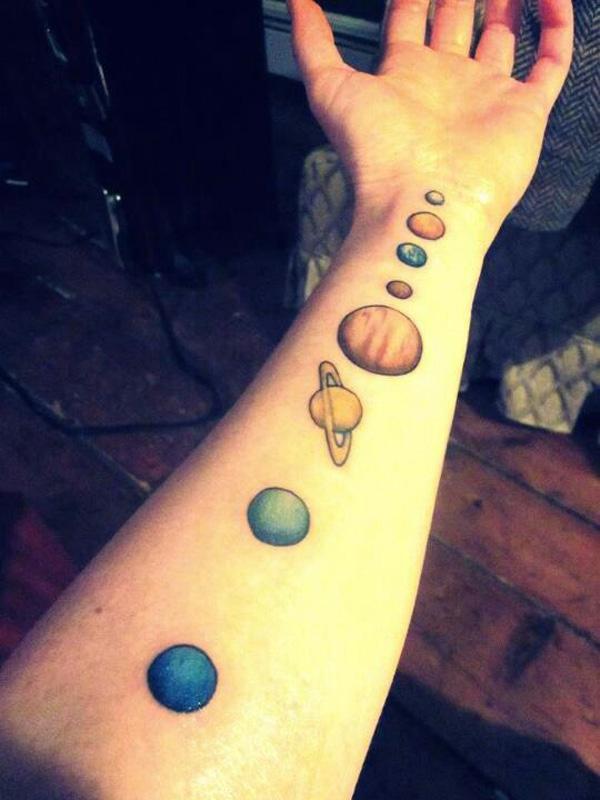 90 Solar System Tattoo Designs for your Celestial Love