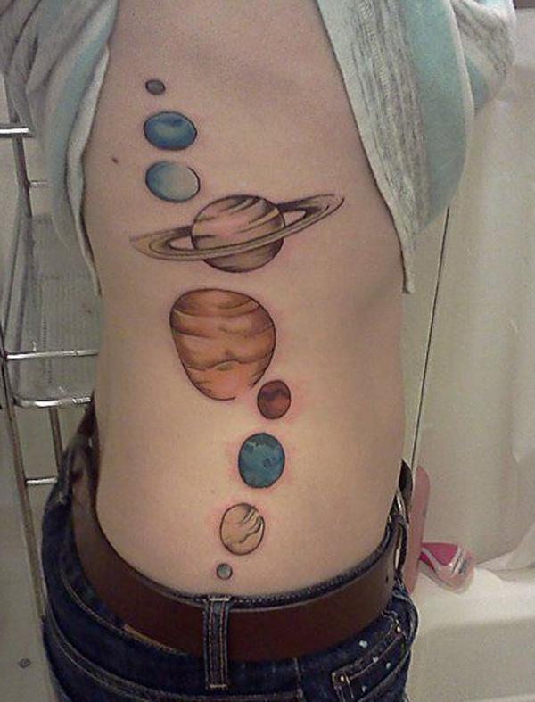 90 Solar System Tattoo Designs for your Celestial Love