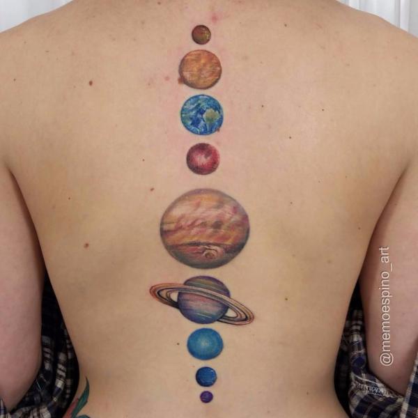 90 Solar System Tattoo Designs for your Celestial Love