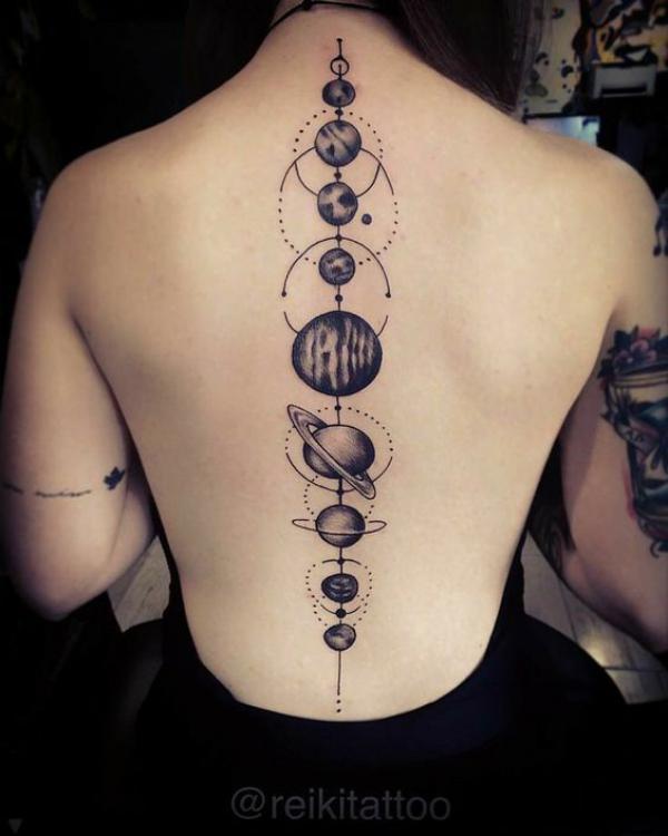 90 Solar System Tattoo Designs for your Celestial Love