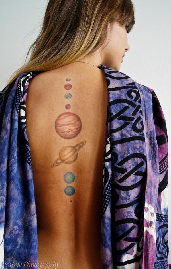 90 Solar System Tattoo Designs for your Celestial Love
