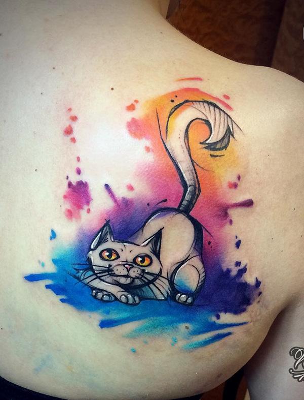 100+ Examples of Cute Cat Tattoo