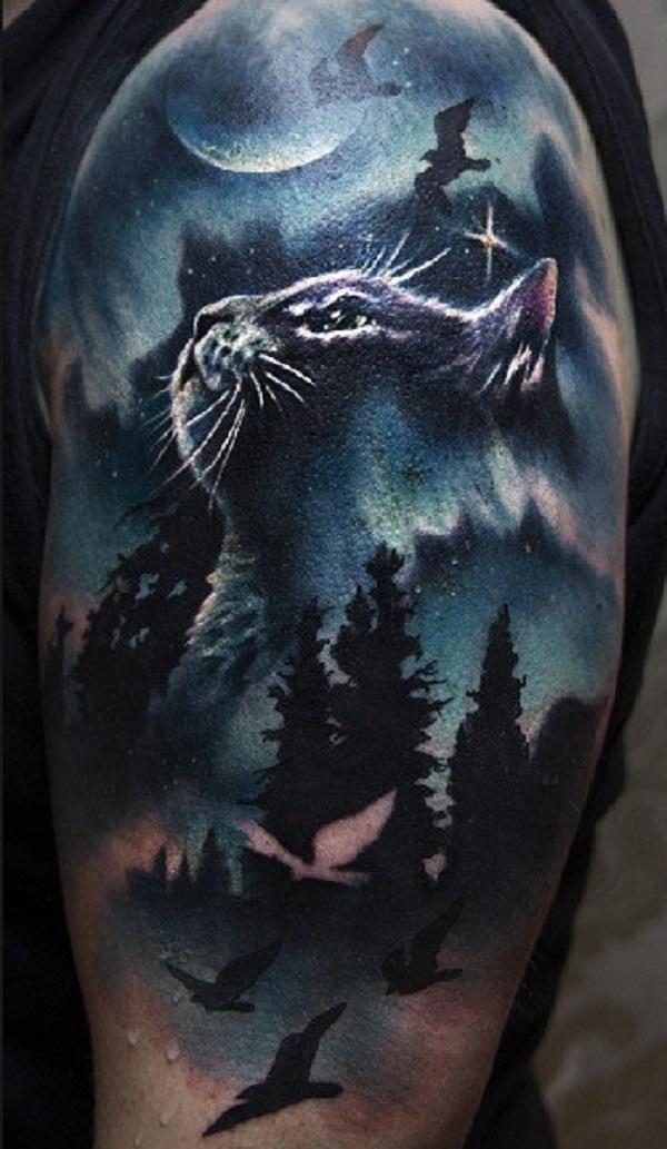100+ Examples of Cute Cat Tattoo