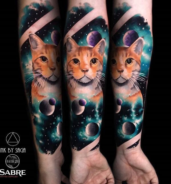100+ Examples of Cute Cat Tattoo
