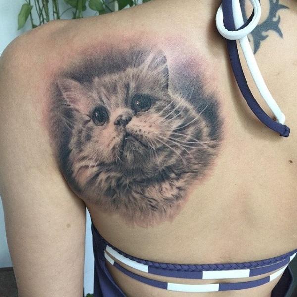 100+ Examples of Cute Cat Tattoo