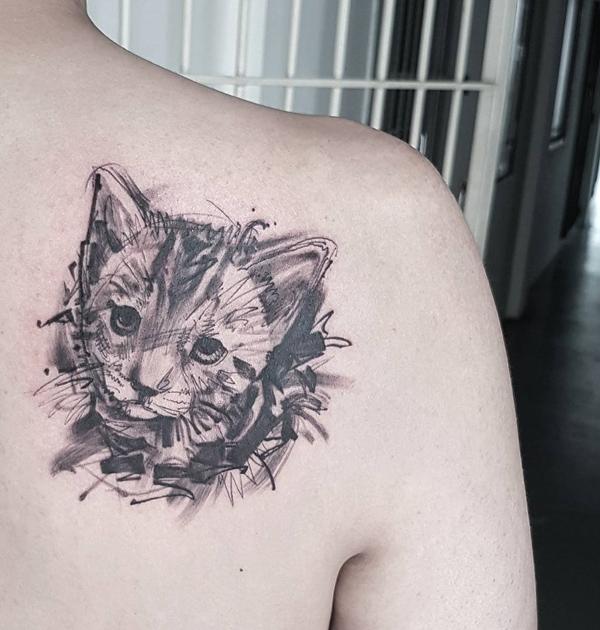 100+ Examples of Cute Cat Tattoo