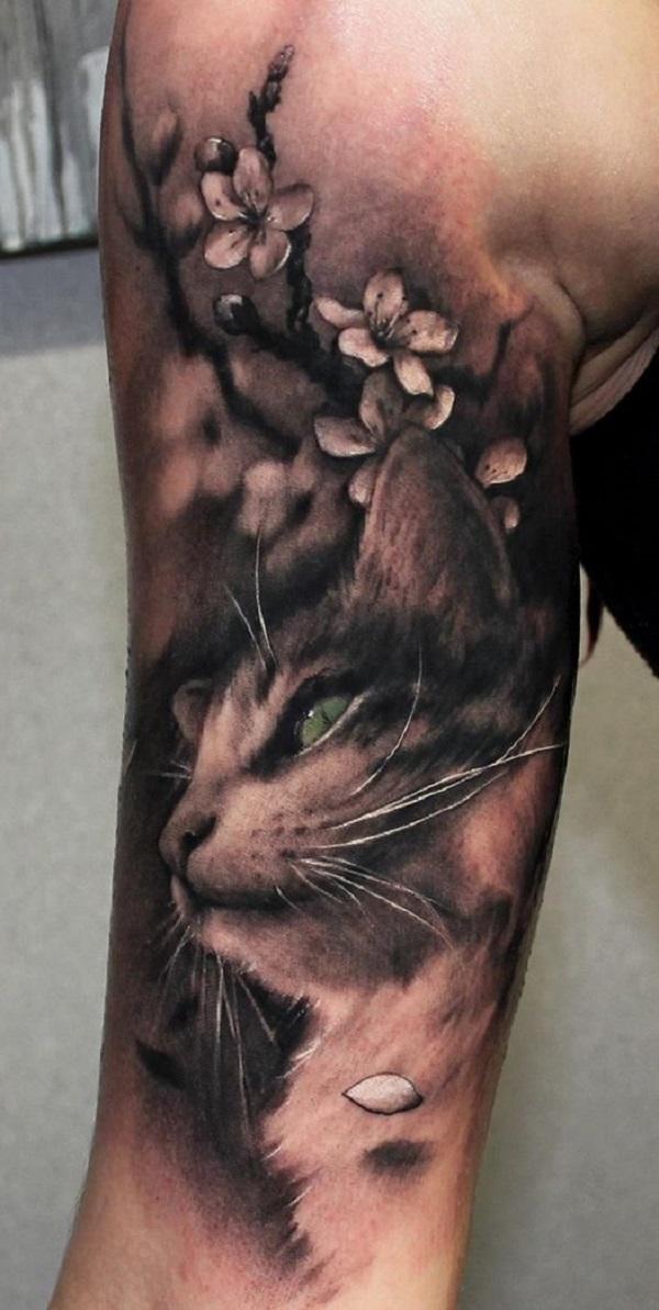 100+ Examples of Cute Cat Tattoo
