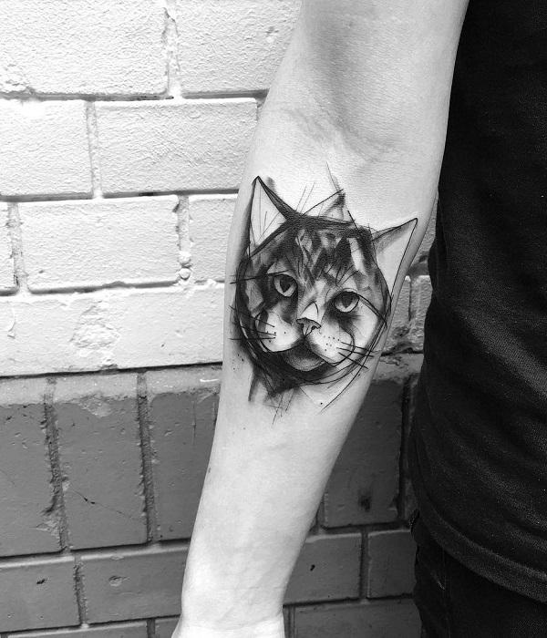 100+ Examples of Cute Cat Tattoo