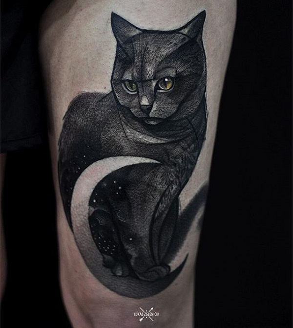 100+ Examples of Cute Cat Tattoo