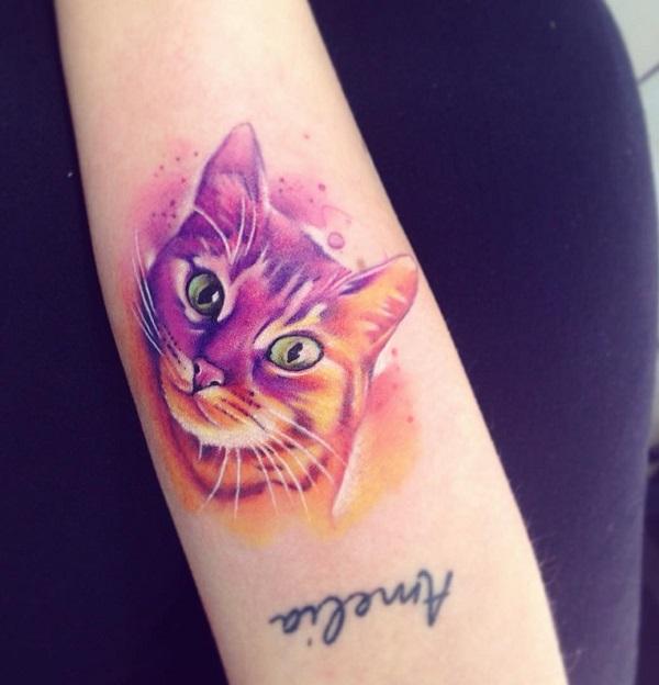 100+ Examples of Cute Cat Tattoo