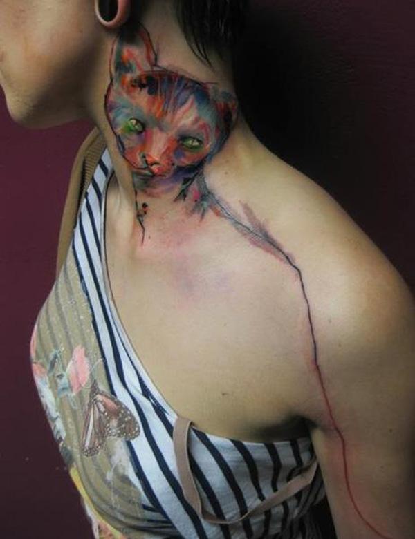 100+ Examples of Cute Cat Tattoo
