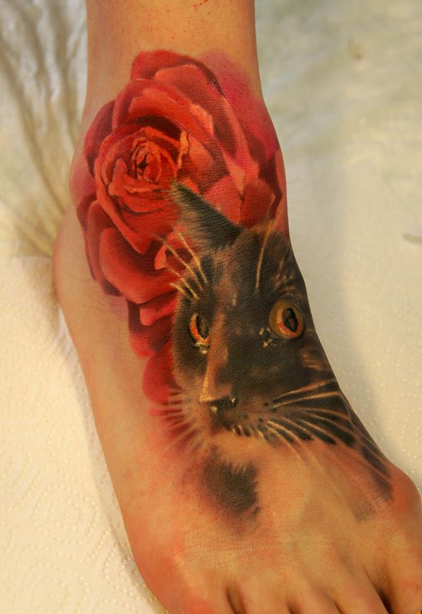 100+ Examples of Cute Cat Tattoo
