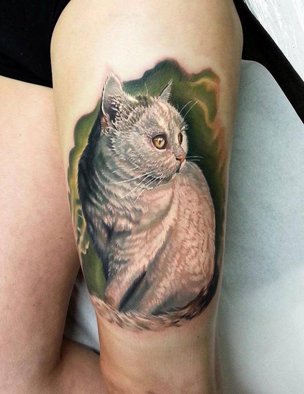 100+ Examples of Cute Cat Tattoo