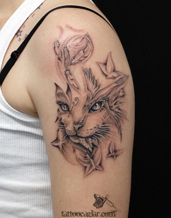 100+ Examples of Cute Cat Tattoo