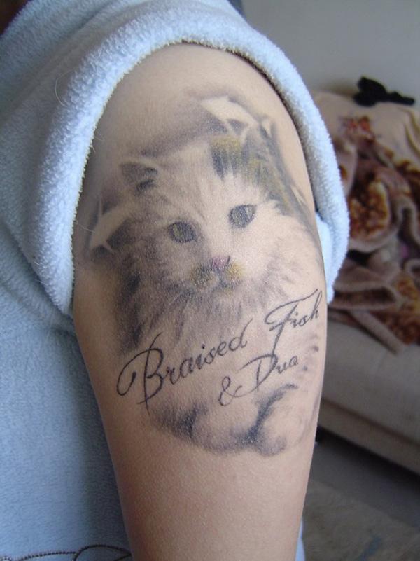 100+ Examples of Cute Cat Tattoo