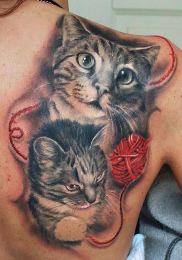 100+ Examples of Cute Cat Tattoo