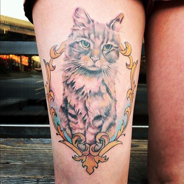 100+ Examples of Cute Cat Tattoo