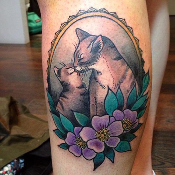 100+ Examples of Cute Cat Tattoo