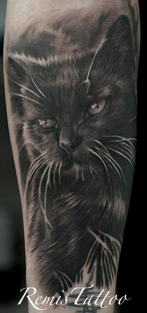 100+ Examples of Cute Cat Tattoo