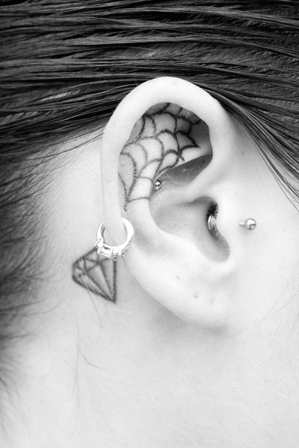 55 Incredible Ear Tattoos