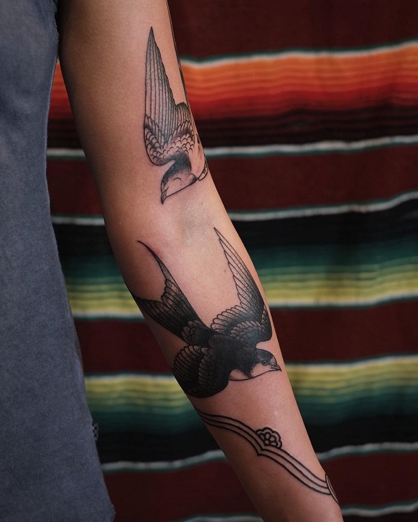 100+ Lovely Swallow Tattoos with Meaning