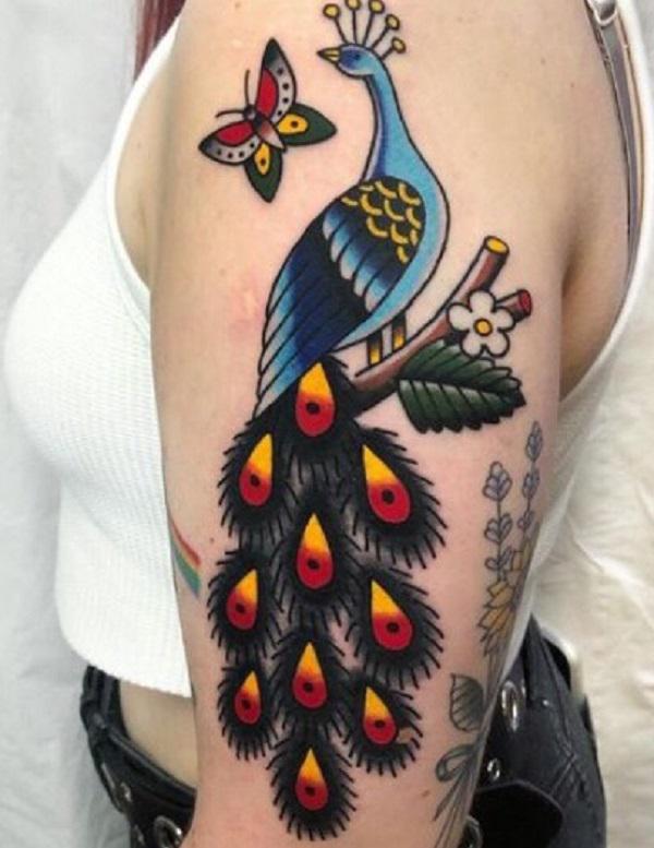 55+ Vibrant Peacock Tattoo Designs