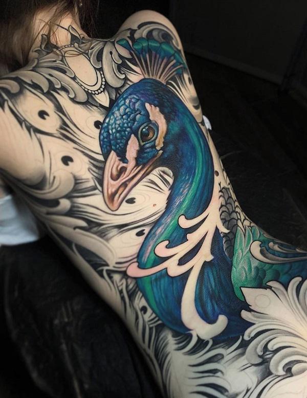 55+ Vibrant Peacock Tattoo Designs