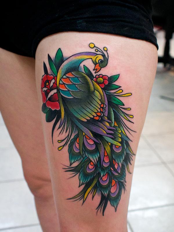 55+ Vibrant Peacock Tattoo Designs
