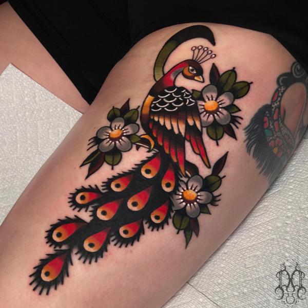 55+ Vibrant Peacock Tattoo Designs