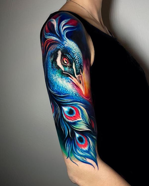 55+ Vibrant Peacock Tattoo Designs