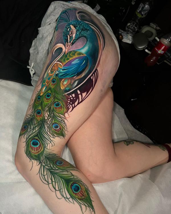 55+ Vibrant Peacock Tattoo Designs