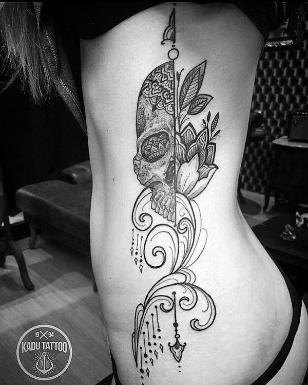 50 Rib Tattoos for Girls