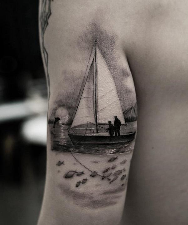 100 Boat Tattoo Designs