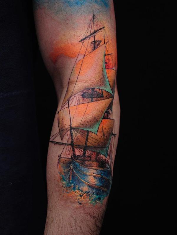 100 Boat Tattoo Designs