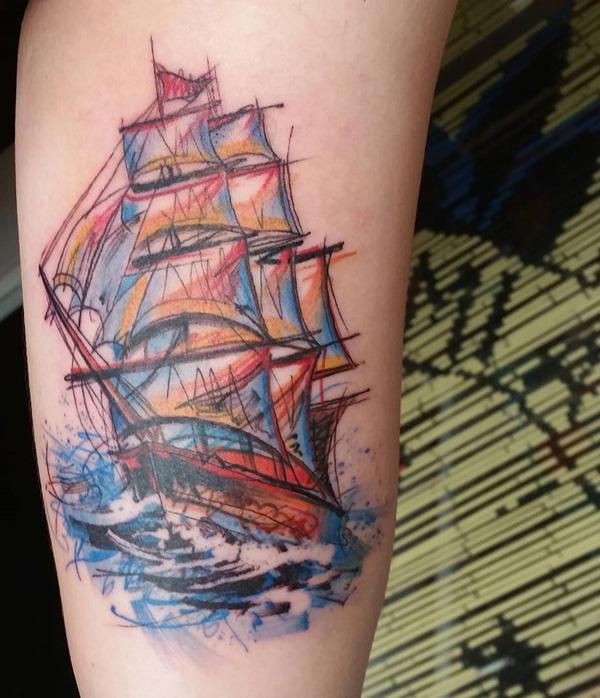 100 Boat Tattoo Designs