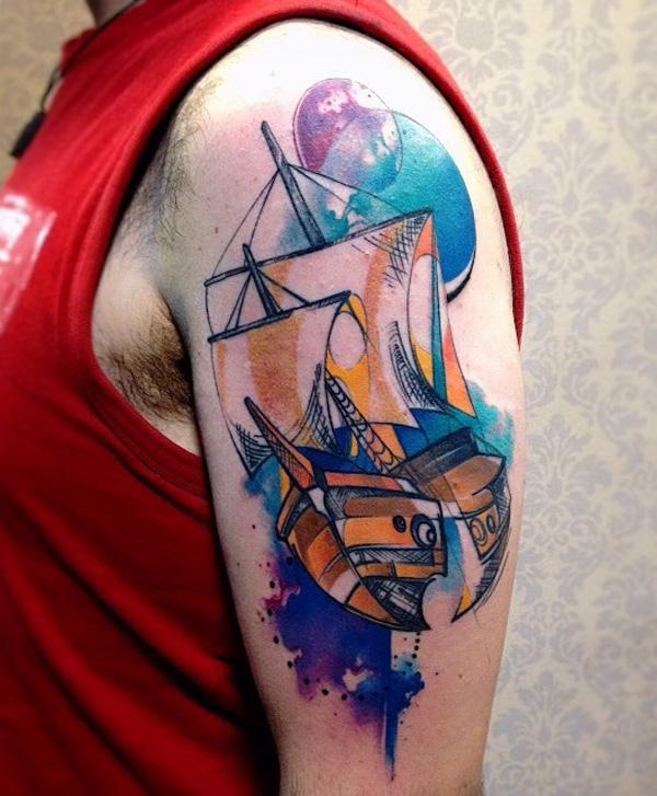 100 Boat Tattoo Designs