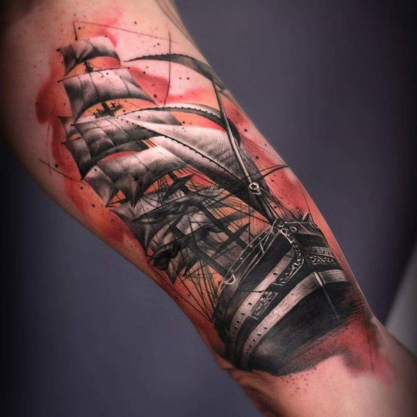100 Boat Tattoo Designs