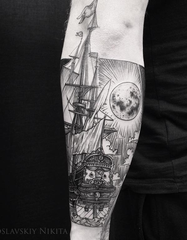 100 Boat Tattoo Designs
