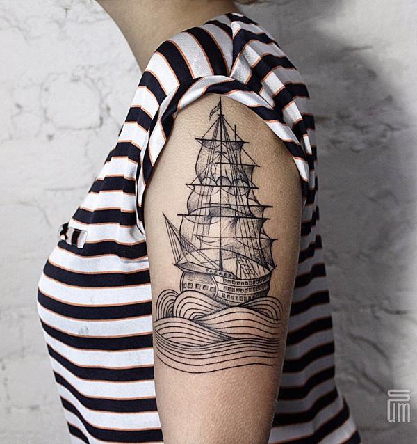 100 Boat Tattoo Designs