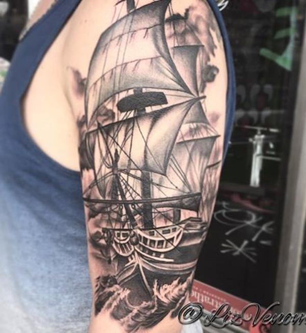 100 Boat Tattoo Designs