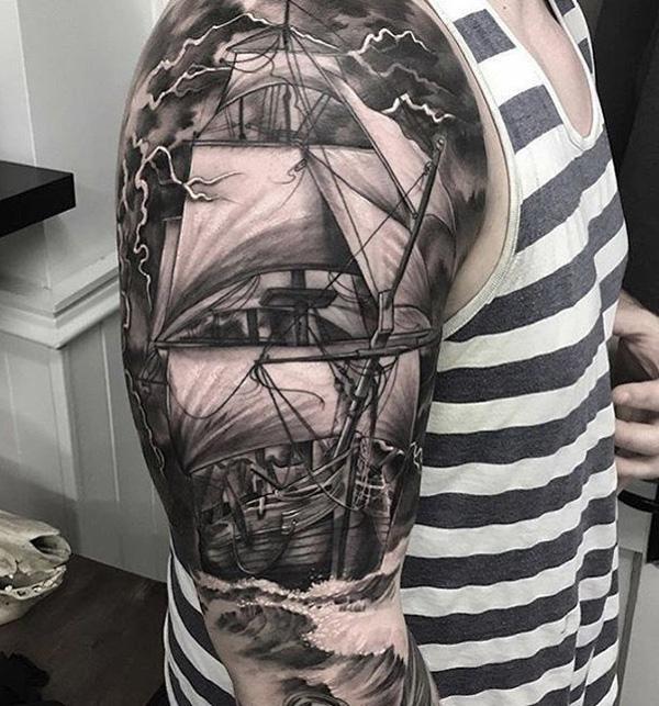 100 Boat Tattoo Designs